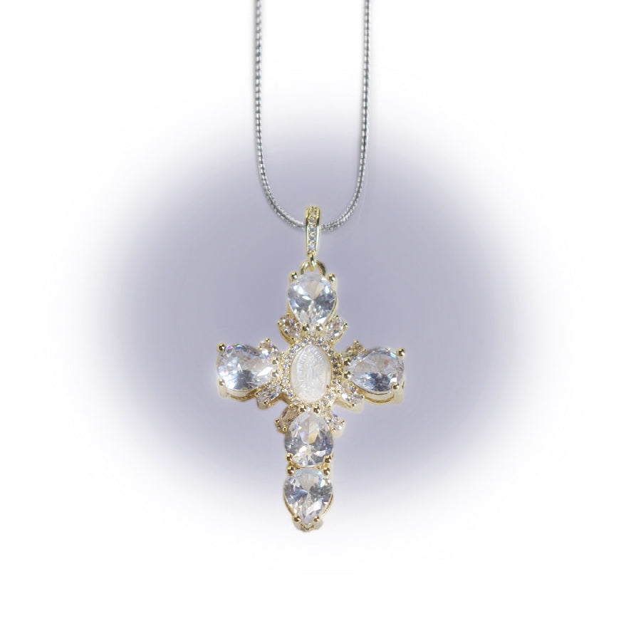 Jasmine Cross Necklace