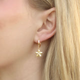Gold Ashley Flower Earrings