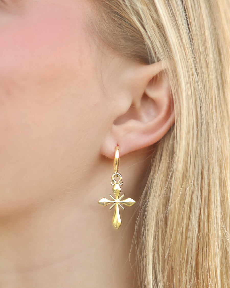 Devyn Cross Earrings