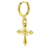 Gold Asher Cross Earrings