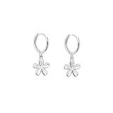 Silver Ashley Flower Earrings