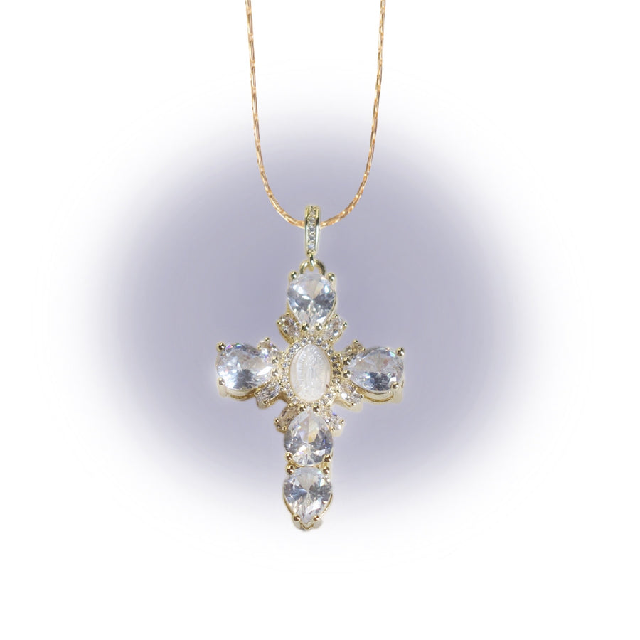 Jasmine Cross Necklace