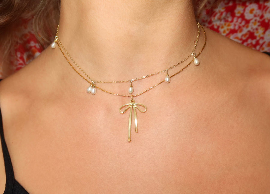 Macey Bow Necklace