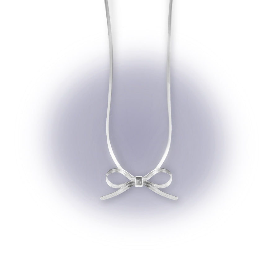 Silver Bow Choker