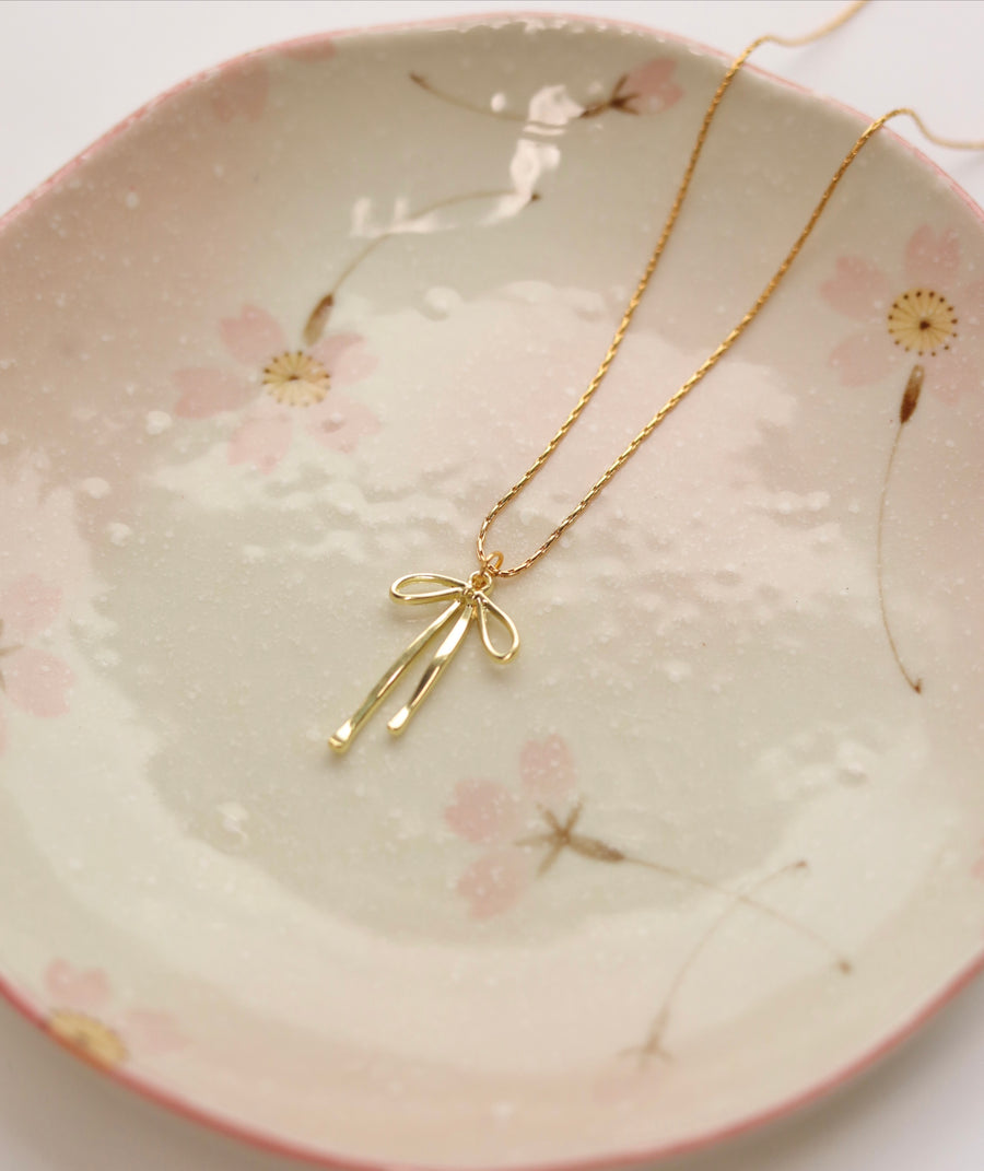 Macey Bow Necklace