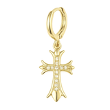 Gold Katie Cross Earrings