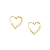 Basic Gold Heart Huggies
