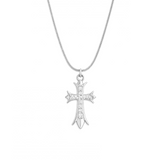 Silver Katie Cross Necklace