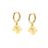 Gold Lani Flower Earrings