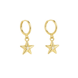 Gold Noah Star Earrings
