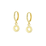 Gold Sun Earrings